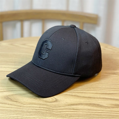 Embroidery C Letters Show Face Small Duck Tongue Cap