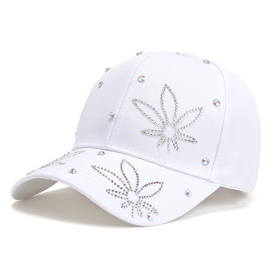 Women's All-match Rhinestone Baseball Cap Makes Your Face Look Smaller