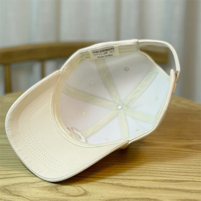 Embroidery C Letters Show Face Small Duck Tongue Cap